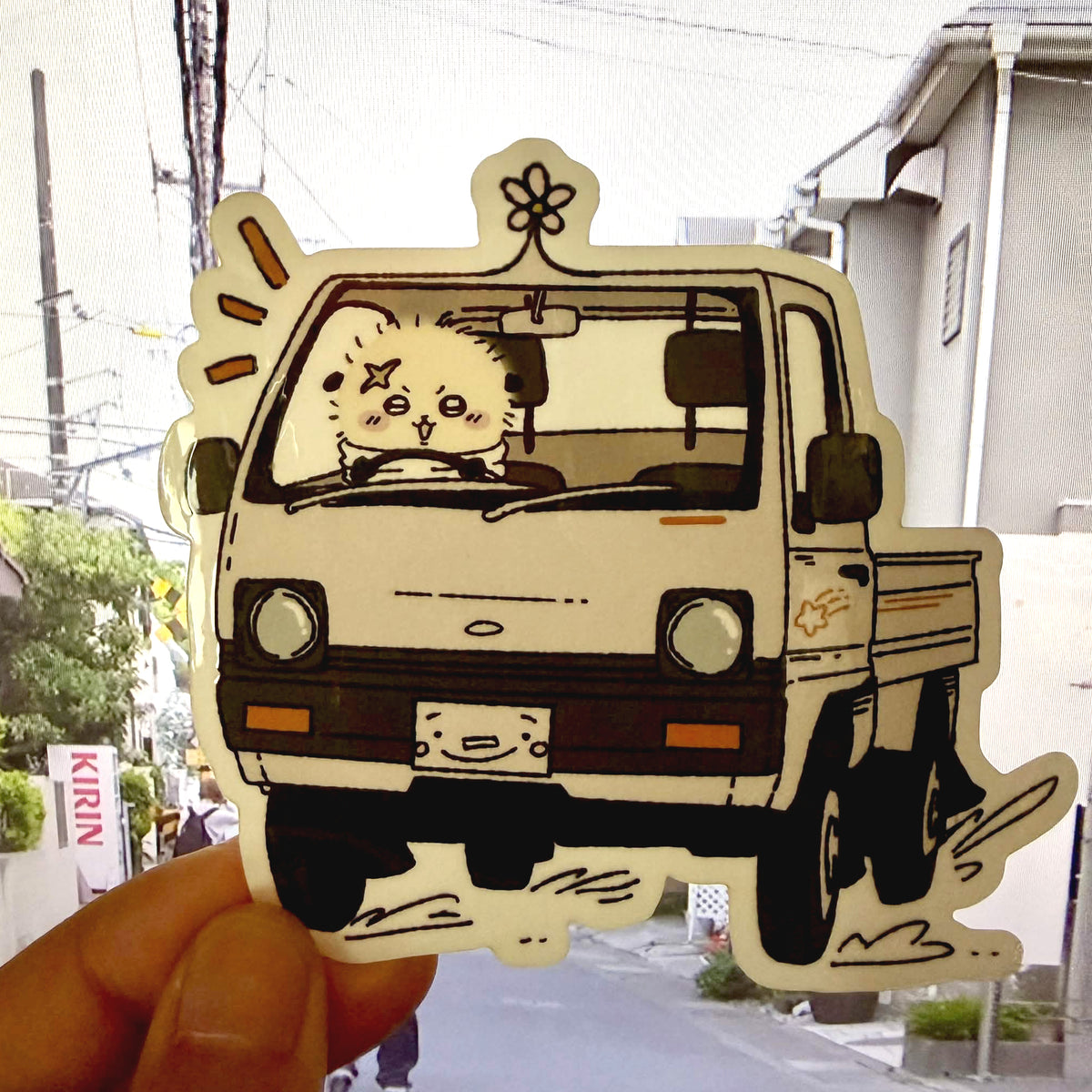 Rakko kei truck sticker